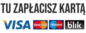 Grafika płatności kartą i blik