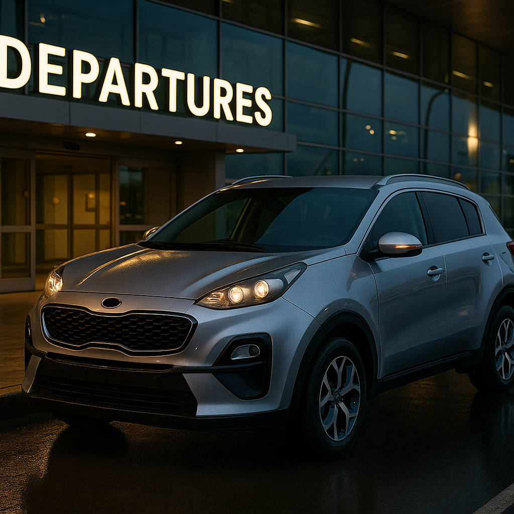 Kia Sportage Taxi Przemyśl 24 przed lotniskiem – transfer lotniskowy